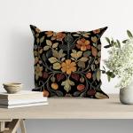 Vintage Floral Velvet Throw Pillow Covers - 18x18