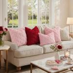 Soft Beige Throw Pillow Covers - Set of 2