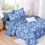 Floral Quilt Set - Reversible Lightweight Bedspread, King