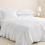 White Ruffle Pillowcases Set of 2 - Standard Size