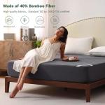 Queen Size Bamboo Waterproof Mattress Protector Pad