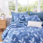 Floral Quilt Set - Reversible Lightweight Bedspread, King