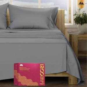 Egyptian Cotton King Size Bed Sheet Set - 4PC