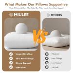 MIULEE 20x20 Inch Throw Pillow Inserts - Set of 2