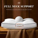 Goose Feather Down Pillows Queen Size Set of 2