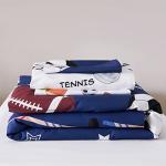 URBONUR Soft Sports Toddler Bedding Set - 4 Pieces