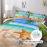 Tropical Beach Theme California King Bedding Set