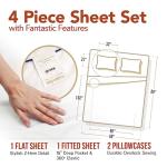 Soft Egyptian Cotton Queen Sheet Set - Taupe