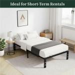 Twin Metal Platform Bed Frame with Storage
