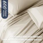 Cotton Queen Size Sheet Set - 600 Thread Count
