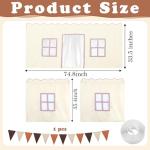 Bunk Bed Play Curtains with Tote Bags Set