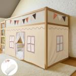Bunk Bed Play Curtains with Tote Bags Set