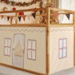 Bunk Bed Play Curtains with Tote Bags Set