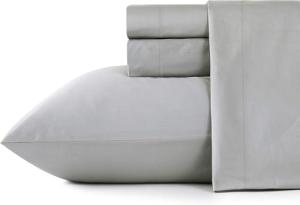 Cooling 4-Piece King Bed Sheet Set in Gray