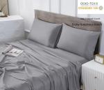 Cooling 4-Piece King Bed Sheet Set in Gray