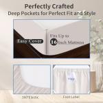 Cooling 4-Piece King Bed Sheet Set in Gray