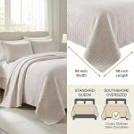 Full/Queen Microfiber Quilt Bedding Set with Shams