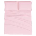 Mejoroom Queen Size Sheet Set - Hotel Luxury 1800 Bedding Sheets & Pillowcases - Deep Pocket Fitted Sheet, Soft, Breathable, Wrinkle & Fade Resistant - 4 Piece (Queen, Blush Pink)