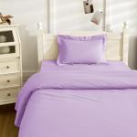 NookZuzu 3 Piece Toddler Sheet Set,Purple Basics Bed Sheet Set for Toddler,Microfiber 3-Piece Sheet Set Soft Breathable Crib Bedding Set for Kids,Includes Flat Sheet, Fitted Sheet, Pillowcase