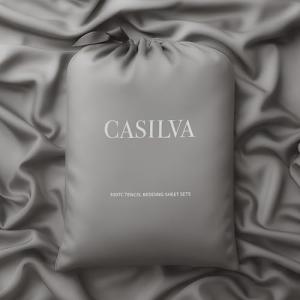 CASILVA Eucalyptus Sheets - Infused with Silver for Anti-Odor, Softer Than Silk Fibers, More Cooling Than Cotton - Perfect for Hot Sleepers & Sensitive Skin - 100% Tencel Lyocell - Queen Sheet Set