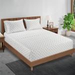 Lane Linen 100% Cotton King Size Pillowcases, 2 Pack, Fits King Size Pillows, 450 Thread Count Sateen, Soft & Breathable, Polka Dot - Black