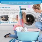 GRT Queen Size Grey Quilted Fitted Mattress Pad, 100% Waterproof Breathable Mattress Protector, Noiseless Hollow Cotton Mattress Topper, Fitted 8"-26" Deep, Dust Proof