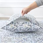 Mooreeke Cozy Vintage Microfiber Printed Queen Sheet Set - Soft Breathable Percale Cotton Floral Bed Sheets with Deep Pocket - Non-Slip Fitted Design - Yellow Blue Gray Gradient Flowers Pattern