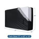 Mattress Bags for Moving and Storage Twin Size, Waterproof Mattress Protector Mattress Cover with Heavy Duty Handles, Strong Zipper, Reusable Thick Moving Supplies & Moving Bags, Black
