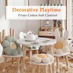 Novabright 2 Pcs Smile Flower Throw Pillows 15 Blue Flower Throw Pillows Decorative Daisy Floor Seating Cushion Aesthetic Cute Seat Cushion for Bed Sofa Couch Home Living Room Bedroom Chair