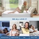 BEDLORE Full Size Waterproof Mattress Protector Viscose Derived from Bamboo, Soft Mattress Cover Fitted with Deep Pocket 6"-15", Breathable Noiseless Mattress Pad, Machine Washable(White)