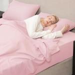 Mejoroom Queen Size Sheet Set - Hotel Luxury 1800 Bedding Sheets & Pillowcases - Deep Pocket Fitted Sheet, Soft, Breathable, Wrinkle & Fade Resistant - 4 Piece (Queen, Blush Pink)