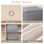 3 PCS Ultra Space Saving Self Compression Organizer, 2025 NEW Comforter Storage Bags, Heavy Duty Moving Bags, Washable Compression Bags for Storage Comforter Blanket, Clothes,Closet, Bedding