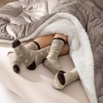 UGG Blissful Comforter Set with 2 Pillow Shams, Warm Winter Bedding, Fluffy Reversible Down Alternative Bedding, King/California King Size Comforter Set, Brown Fawn