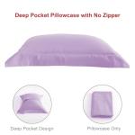 NookZuzu 3 Piece Toddler Sheet Set,Purple Basics Bed Sheet Set for Toddler,Microfiber 3-Piece Sheet Set Soft Breathable Crib Bedding Set for Kids,Includes Flat Sheet, Fitted Sheet, Pillowcase