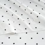 Lane Linen 100% Cotton King Size Pillowcases, 2 Pack, Fits King Size Pillows, 450 Thread Count Sateen, Soft & Breathable, Polka Dot - Black