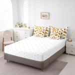 Feelyou Hamburger Print Comforter Set 7 Pieces Twin Size Pizza Cola Hot Dog Bed in A Bag for Kids Children Fast Food Theme Bedding Set Funny Delicious Food Bed Set with Sheets Bedroom Decor