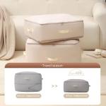 3 PCS Ultra Space Saving Self Compression Organizer, 2025 NEW Comforter Storage Bags, Heavy Duty Moving Bags, Washable Compression Bags for Storage Comforter Blanket, Clothes,Closet, Bedding