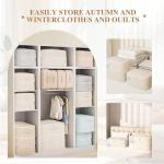 Compression Storage Bags for Bedding, 68L Ultra Space Saving Self Compression Organizer with Transparent Window, Used for Storing Comfortable Blankets,Bedding,Pillows,Clothes (Blue 21x16x11 in)