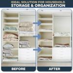 8 Pack Vacuum Storage Bags – 4 XXL & 4 Jumbo Vacuum Seal Bags for Blankets, Comforters, Clothing & Bedding - Space Saver Compression Bags