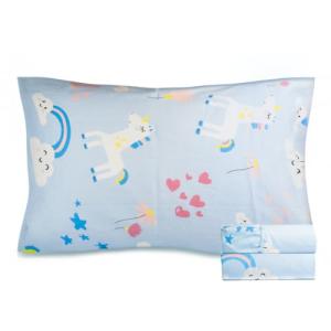 Unicorn 3-Piece Cotton Twin Kids Bedding Set