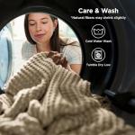 Bedsure Cooling Waffle Cotton King Size Blanket