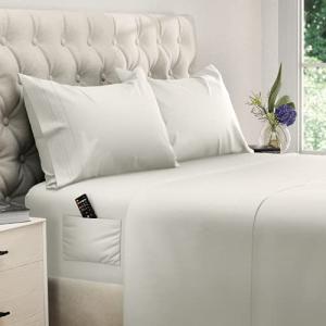 Ivory King Size Cooling Sheet Set - 4 pcs