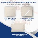 Ivory King Size Cooling Sheet Set - 4 pcs