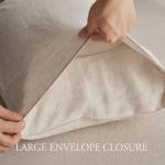 DAPU 100% French Linen King Bed Sheet Set