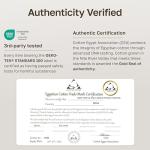 California Design Den Certified 100% Egyptian Cotton Sheets King Size Set with Deep Pockets, Soft Sateen Weave, Luxury King Size Sheets Set, Wrinkle-Resistant, Cool & Durable Bedding - White