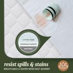 Beckham Hotel Collection Mattress Protector — Hotel-Grade Cotton Blend, Silent Waterproof Protection That Preserves Mattress Feel, King