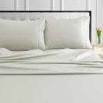 Tribeca Living 1000 Thread Count Egyptian Cotton Sheets King Size, Luxurious and Ultra Soft Sateen Weave, 22" Extra Deep Pocket 4-Piece Bed Sheet Set, Sand