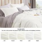 Bedsure Duvet Cover Queen Size - Soft Double Brushed Bedding Set for Kids & Adults, Zipper Closure, 3 Pieces, Includes 1 Duvet Cover (90"x90") & 2 Pillow Shams, NO Comforter, Ivory White