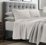 Tribeca Living 1000 Thread Count Egyptian Cotton Sheets King Size, Luxurious and Ultra Soft Sateen Weave, 22" Extra Deep Pocket 4-Piece Bed Sheet Set, Sand