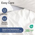 Duvet Cover King Size Set - Extra Soft King Size Duvet Cover 104 x 90 with 2 Pillow Shams - Hotel Luxury Easy Care & Fade Free w/Zipper Closures & Ties - Comfy Breathable Bedding Set (Antique White)